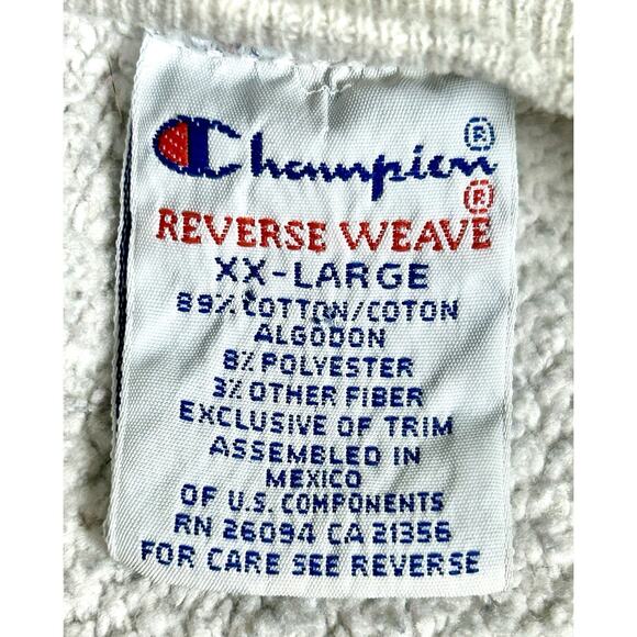 Vtg 90s Champion Reverse Weave Sweatshirt Men's XXL High Point University - Picture 7 of 11